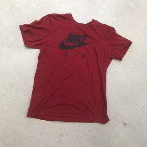 Burgundy nike shirt
